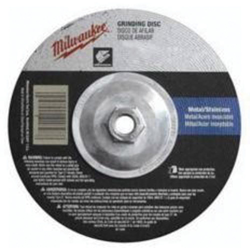 Milwaukee  49-94-7025  Grinding Wheel, 7" x 1/4", 5/8"-11 Arbor, Aluminum Oxide, Type 27 - Each
