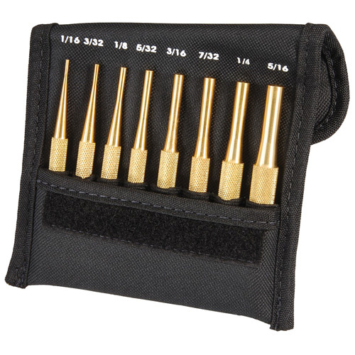 Starrett  SB565Z  Brass Drive Pin Punch Set, 8 Pieces - Each