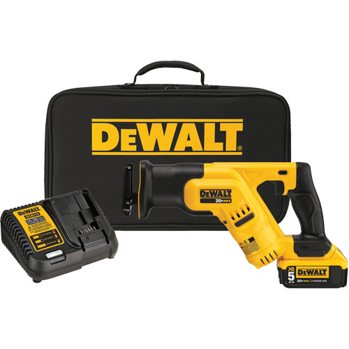 DEWALT  DCS387P1  Max Compact Reciprocating Saw Kit, 20 V, Lithium-Ion Battery, 0-2900 SPM - Each