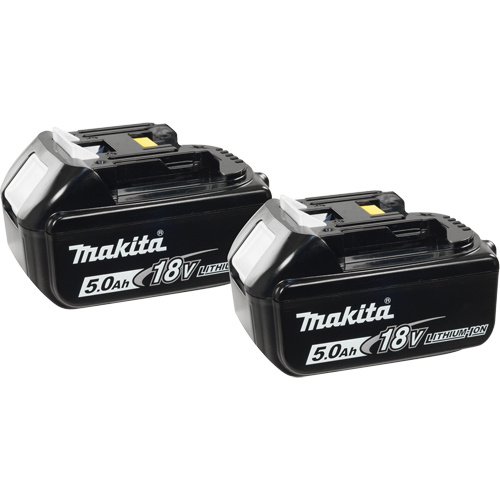 Makita  196681-7  Batteries, Lithium-Ion, 18 V, 5.0 A - Each