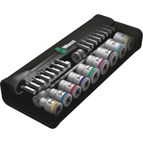 Wera Tools  5004051001  Zyklop Imperial Metal Ratchet with Switch Lever Set, 29 Pcs, 3/8" Drive Size - Each