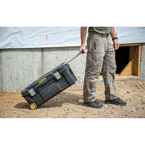 DEWALT  DWST28100  Tool Box on Wheels, 12-1/2" W x 28-1/2" D x 12" H, Black - Each