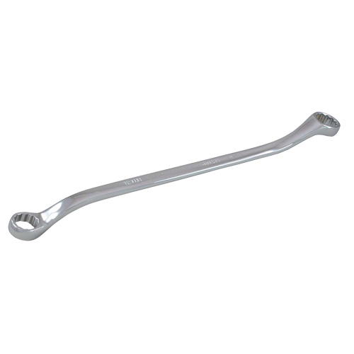 Gray Tools  MB89  Box End Wrench, 12 Point, 8/9 mm, 15? Offset, Chrome Finish - Each