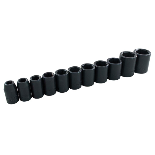 Gray Tools  P11T  Socket Set, 11 Pcs, Impact, 1/2" Drive Size - Each