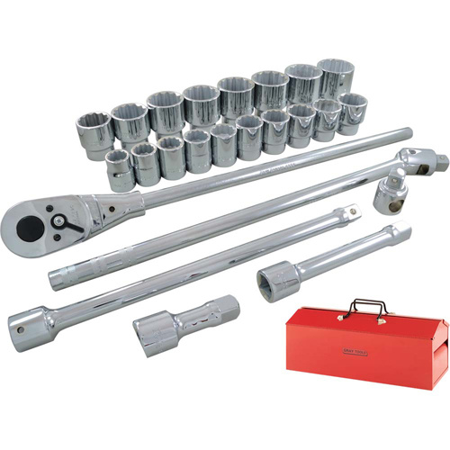 Gray Tools  HD25  Socket & Attachment Set, 26 Pcs, 3/4" Drive Size - Each