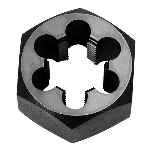 Union Butterfield  8789439  Hex Rethreading Die Nut, 2"/1" Dia., 3/4"-14 Thread, Carbon Steel/Chromium Steel - Each