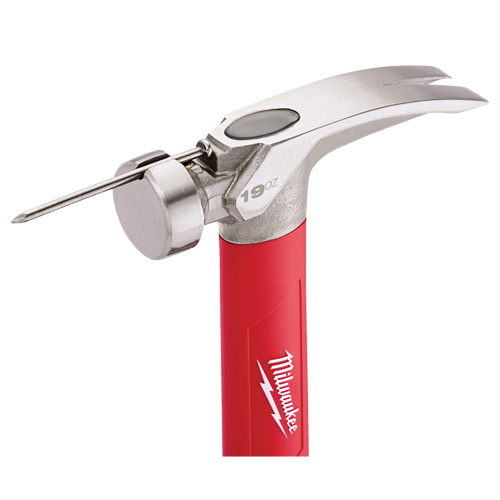 Milwaukee  48-22-9316  Smooth Face Hammer, 19 oz., Fibreglass Handle, 15-1/4" L - Each