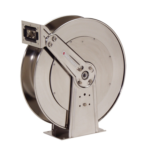Reelcraft  83000 OLS  Stainless Steel Hose Reel, Single Hose, 10-1/2" W x 24" D x 25-3/8" H - Each