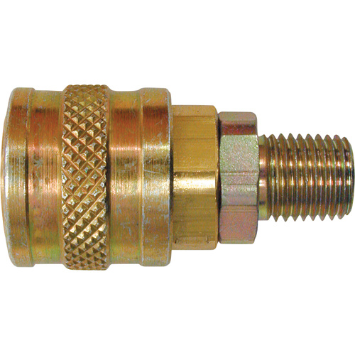 Topring  20.644  Quick Couplers - 1/4" Industrial, One Way Shut-Off - Automatic Couplers, Brass - Each