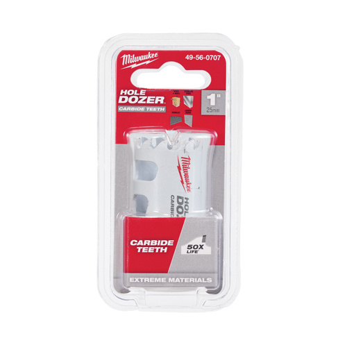 Milwaukee 49-56-0707 Hole Dozer with Carbide Teeth, 1", 1-3/5" Depth of Cut, Carbide-(Each)