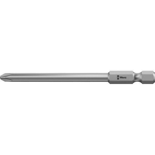 Wera Tools  5059786001  Screwdriver Power Bit, Phillips, PH 2 Tip, 1/4" Drive Size, 6" Length - Each