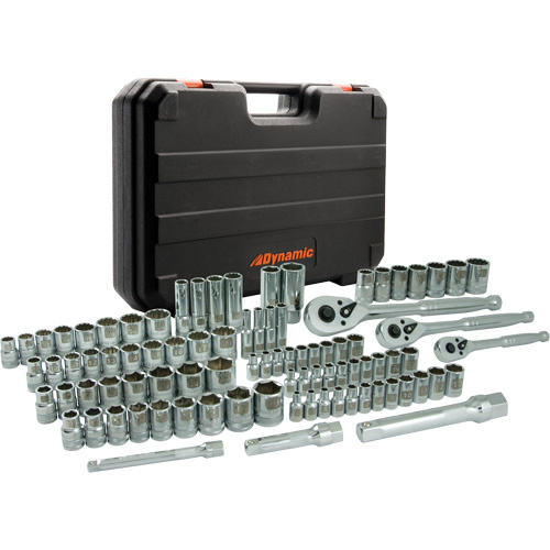 Dynamic Tools  D106001  Socket Set with Accessories, 89 Pcs, Deep - Each