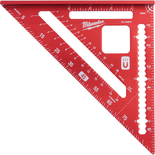 Milwaukee  MLSQM070  Magnetic Rafter Square - Each