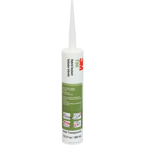 3M 730-CART-CLR 730 Hybrid Sealant, 305 ml, Cartridge, Clear-(Each)