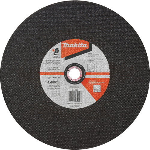 Makita B-64705-5 Abrasive Cut-Off Wheel, 14" x 3/32", 1" Arbor, Type 1, Aluminum Oxide, 4400 RPM-(Pack of 5)