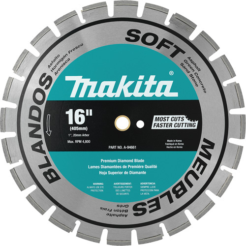 Makita A-94661 Soft Material Segmented Diamond Blade-(Each)