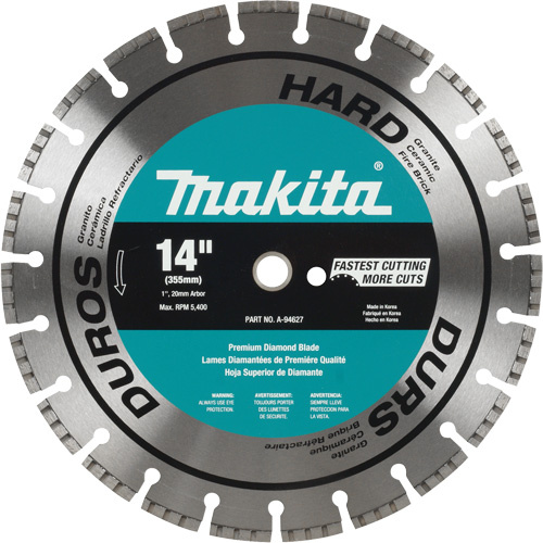 Makita A-94627 Hard Material Turbo Diamond Blade-(Each)