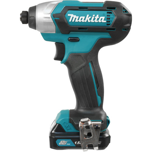 Makita  TD110DSYE  CXT Impact Driver Kit, 1/4", 970 in-lbs Max. Torque, 12 V, Lithium-Ion - Each