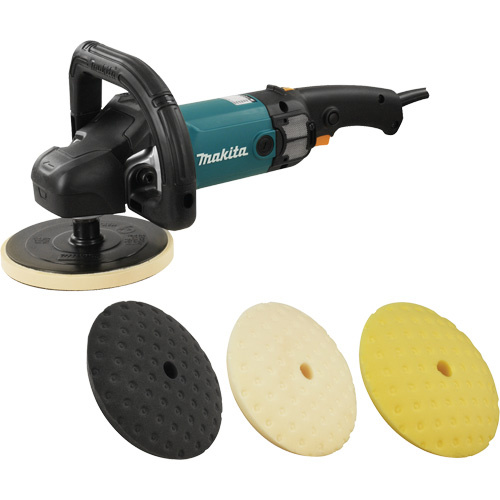 Makita  9237CX1  Electronic Polisher, 7" Pad, 120 V, 10 A, 0-3200 RPM - Each