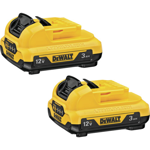 DEWALT DCB124-2 12V Max* Battery, Lithium-Ion, 12 V, 3 Ah - Pack of 2