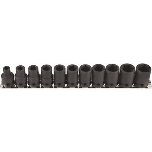 Vega  216M11-T  Thin Walled Socket Set, 11 Pcs, Impact, 3/8" Drive Size - Each