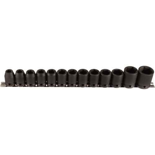 Vega  316M13  Socket Set, 13 Pcs, Impact, 1/2" Drive Size - Each