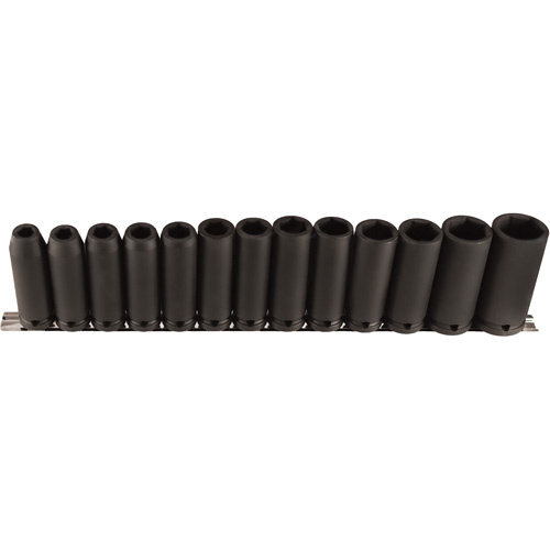 Vega  336M13  Long Socket Set, 13 Pcs, Impact, 1/2" Drive Size, Deep - Each