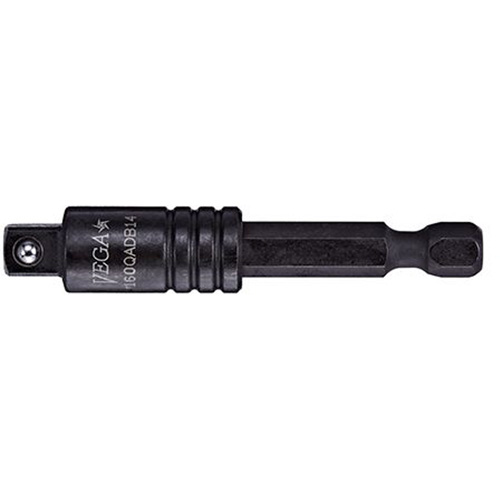Vega  175QADB14  Quick Release Adapter & Extension, 1/4" Drive Size, 1/4" Male Size, Ball, 3" L - Each