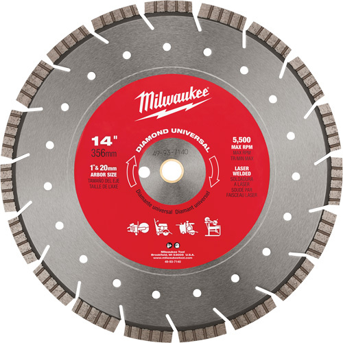 Milwaukee 49-93-7140 Diamond Universal Segmented Turbo Blade - Each