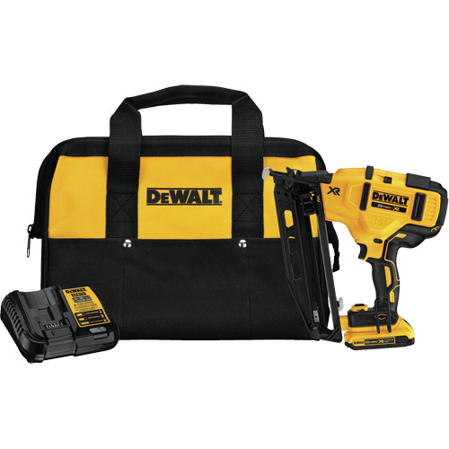 DEWALT  DCN660D1  Max XR<sup>?</sup> Angled Finish Nailer Kit, 20 V, Lithium-Ion - Each