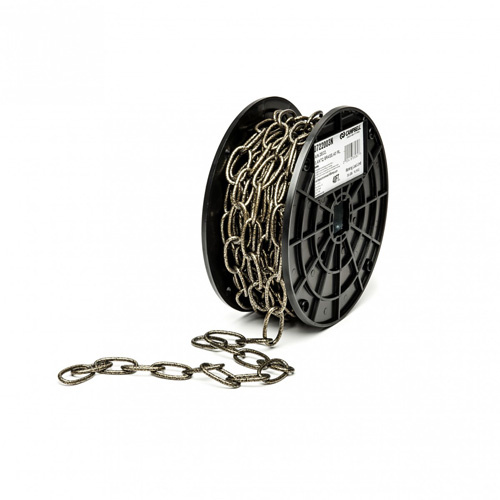 Campbell  T0722003N  Decorator Chain, Carbon Steel, #10 x 40' (12.2 m) L, 35 lbs. (0.0175 tons) Load Capacity - Roll