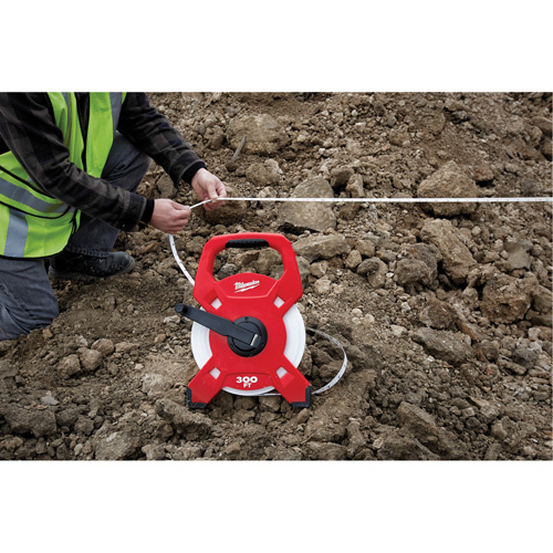 Milwaukee 48-22-5303 Open Reel Long Tape Measure, 1/2" x 300', Imperial Graduations - Each - Image 2