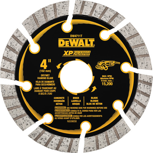 DEWALT  DW4711T  HP? Turbo Segmented Rim Diamond Saw Blade - Each
