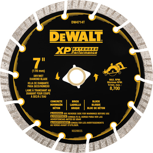 DEWALT  DW4714T  XP? Turbo Segmented Diamond Blade - Each