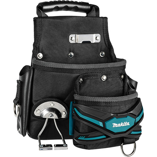 Makita  E-05153  TH3 Roofer & General-Purpose Pouch, Multiple Tool Holder, Leather/Polyester/Polypropylene, 2 Pockets - Each