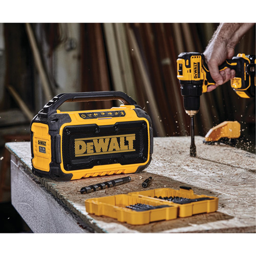 DEWALT  DCR010  Max Jobsite Bluetooth<sup>?</sup> Speaker (Tool Only), Lithium-Ion, 12 V/20 V - Each