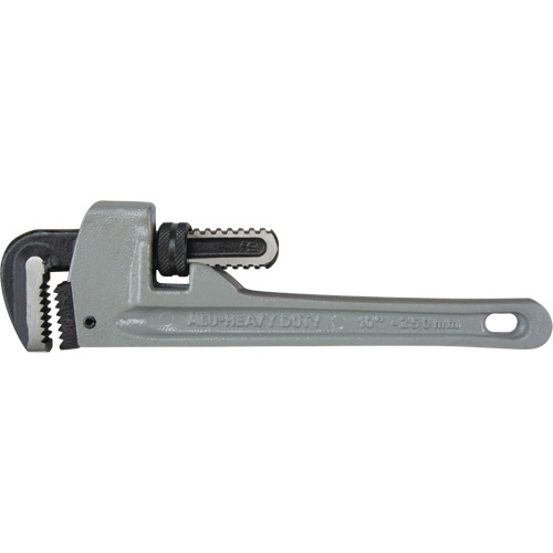 Aurora Tools Pipe Wrench, 1-1/2" Jaw Capacity, 10" Long, Ergonomic Handle - Each