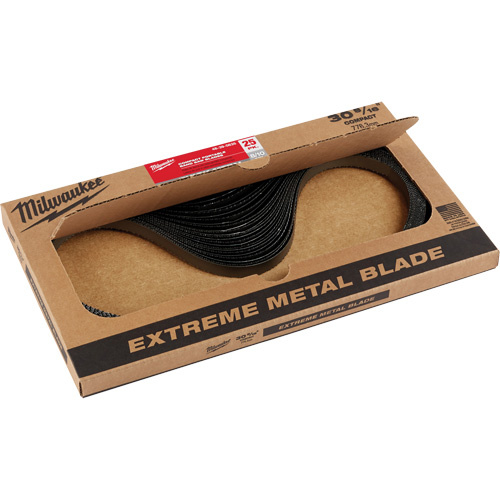 Milwaukee 48-39-0635 Extreme Metal Band Saw Blades, High Speed Steel, 30-9/16" L x 1/2" W x 0.02" Thick, 8/10 TPI-(Pack of 25)
