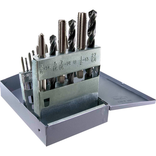 Walter Surface Technologies  200C2018  Drillco<sup>?</sup> UNC Tap & Drill Set, 18 Pieces - Each