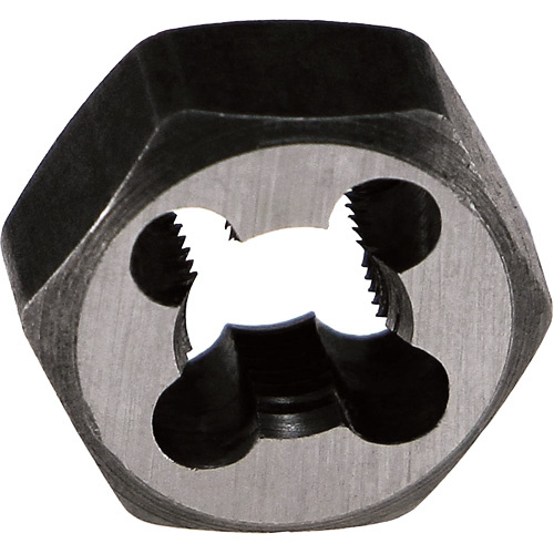 Walter Surface Technologies  335E116C  Drillco<sup>?</sup> Hex Rethreading Die, 19/32" Dia., 1/4"-20 Thread, Carbon Steel - Each