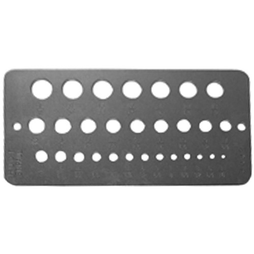 Drillco 32G0000 Drillco Fractional Sizes Drill Gauge-(Each)