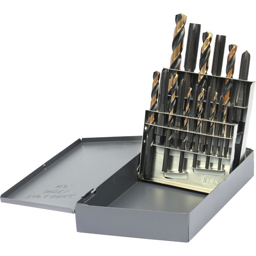 Walter Surface Technologies  400NF2018  Drillco<sup>?</sup> Tap & Drill Set, 18 Pieces - Each