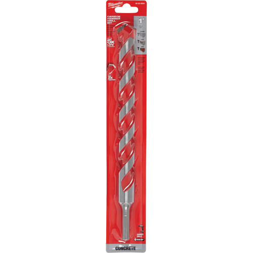 Milwaukee 48-20-9054 Hammer Drill Bit, 1", 3-Flat Shank, Carbide-(Each)