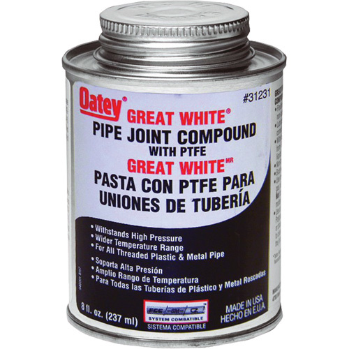 Oatey  48009  Great White<sup>?</sup> Pipe Joint Compound with PTFE - Roll