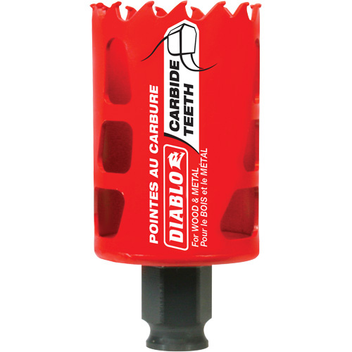 Diablo  DHS1750CT  Wood & Metal Hole Saw, 1-3/4", 2-3/8" Depth of Cut, Carbide - Each