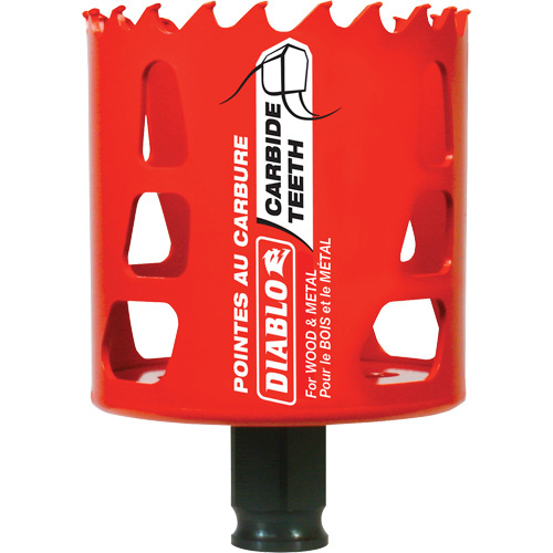 Diablo  DHS2500CT  Wood & Metal Hole Saw, 2-1/2", 2-3/8" Depth of Cut, Carbide - Each