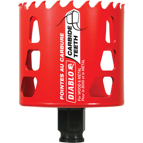 Diablo  DHS2750CT  Wood & Metal Hole Saw, 2-3/4", 2-3/8" Depth of Cut, Carbide - Each