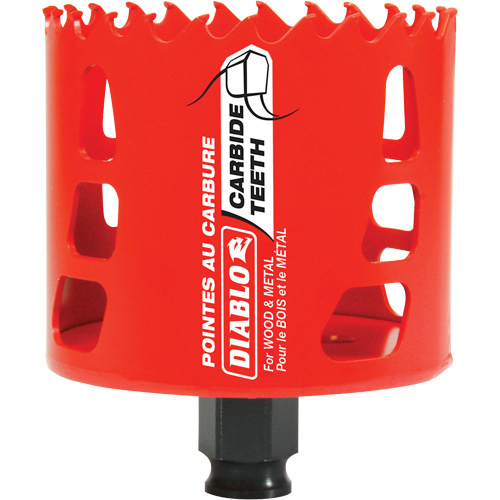 Diablo  DHS3000CT  Wood & Metal Hole Saw, 3", 2-3/8" Depth of Cut, Carbide - Each