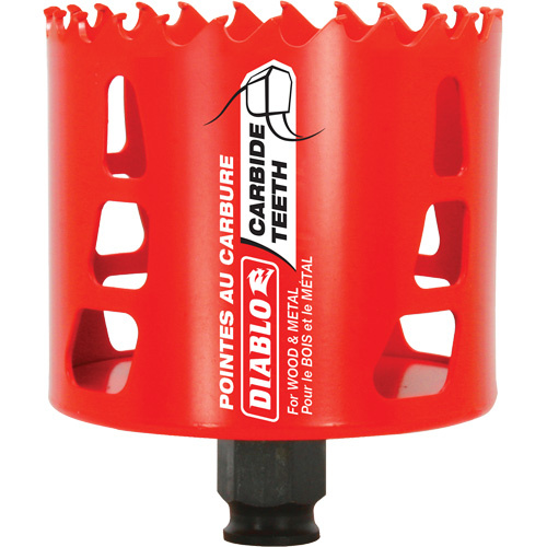 Diablo  DHS3125CT  Wood & Metal Hole Saw, 3-1/8", 2-3/8" Depth of Cut, Carbide - Each