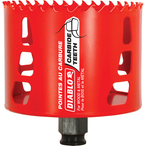 Diablo  DHS3500CT  Wood & Metal Hole Saw, 3-1/2", 2-3/8" Depth of Cut, Carbide - Each